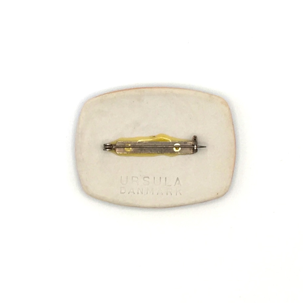 Vintage Ursula Danmark Scandinavian Ceramic Brooch - Picture 4 of 7